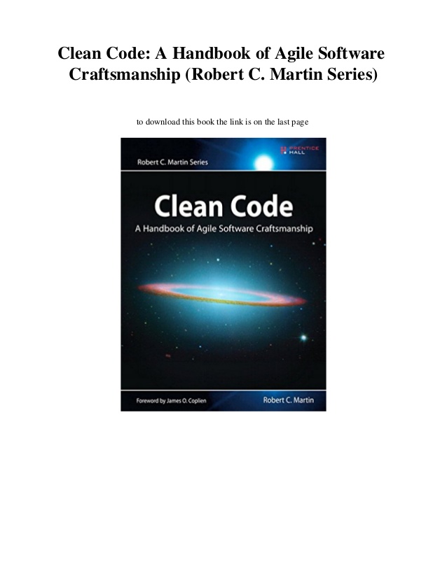clean code a handbook of agile software craftsmanship pdf download